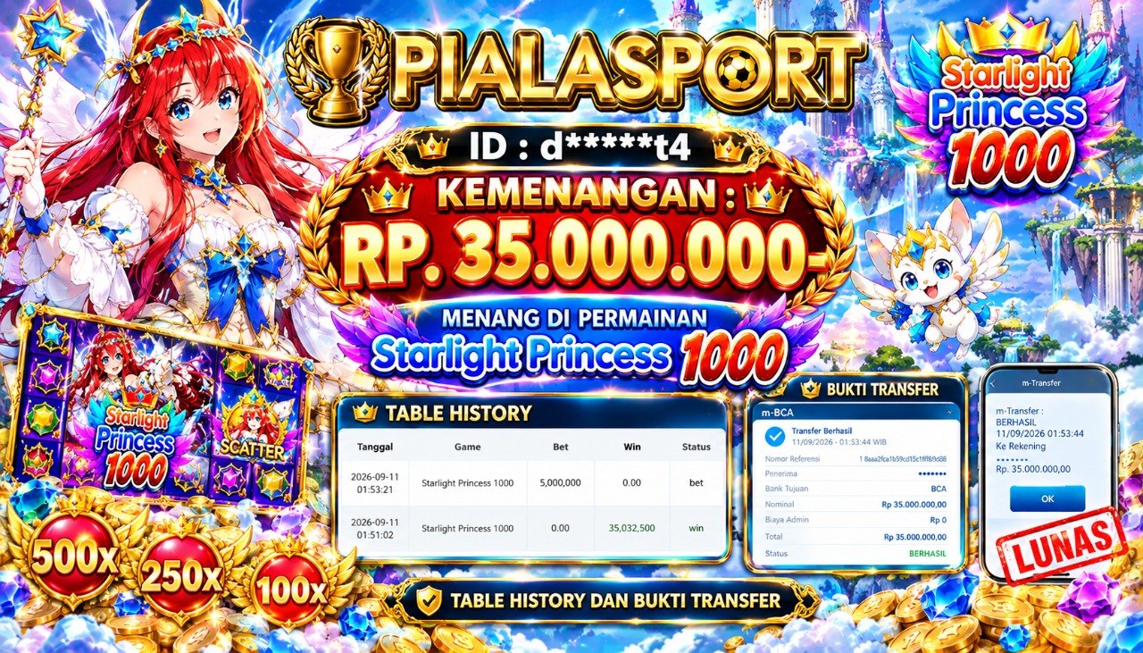 PIALASPORT JACKPOT ''Starlight Princess 1000" Rp.35.000.000, BERHASIL WITHDRAW DIBAYAR LUNAS